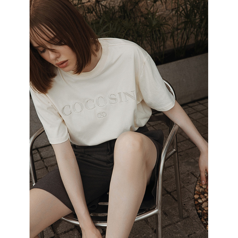 Ảnh COCO SIN - Áo Thun Nude Thêu CCS 1