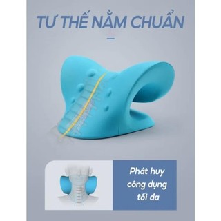 Gối Massage Cổ Vai Gáy Cao Su Non Công Thái Học – Gối Kê Cổ Giảm Đau Vai Gáy, Thư Giãn, Bấm Huyệt