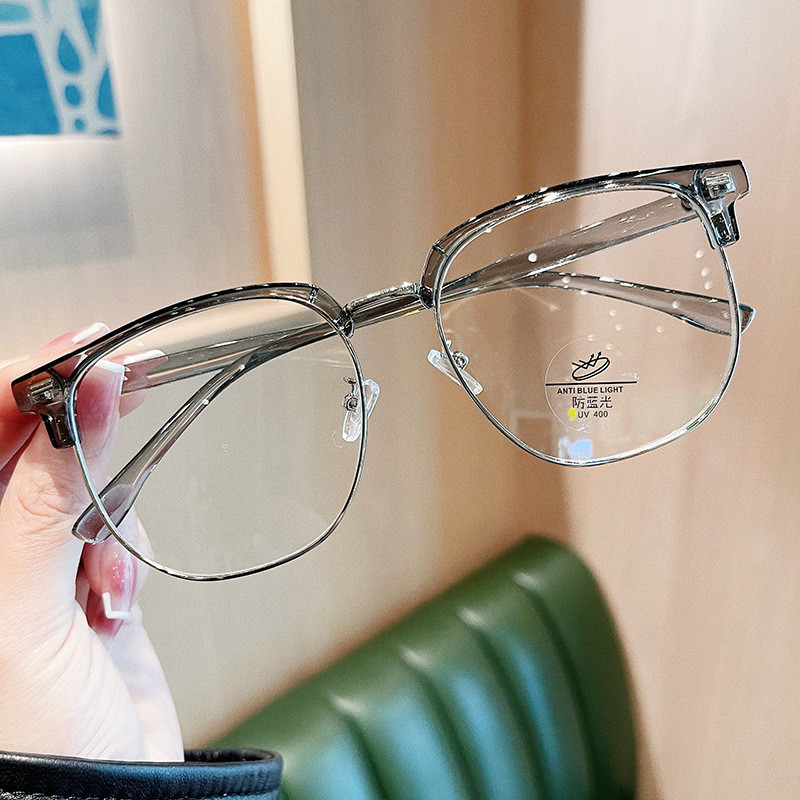 Gọng kính cận nữ nam tròng kính không độ chống tia UV thời trang cao cấp thay được tròng cận 527