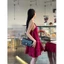 Đầm linen babydoll cổ yếm khoét nách sâu quyến rũ CHERRY DRESS