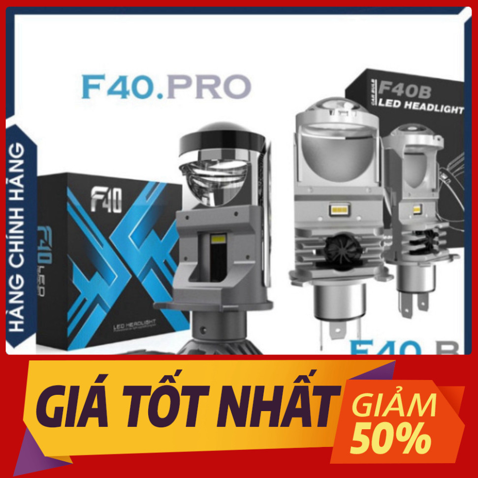 Đèn Led Bi Mini F40 PRO NEW Mẫu Mới 2024 F40B Mạch Đồng, Lõi 5 Sợi, Khe ...