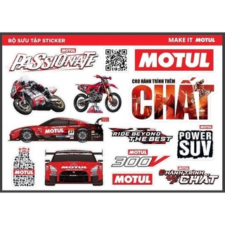[QUÀ TẶNG KHÔNG BÁN] Bộ sưu tập sticker Motul phiên bản giới hạn