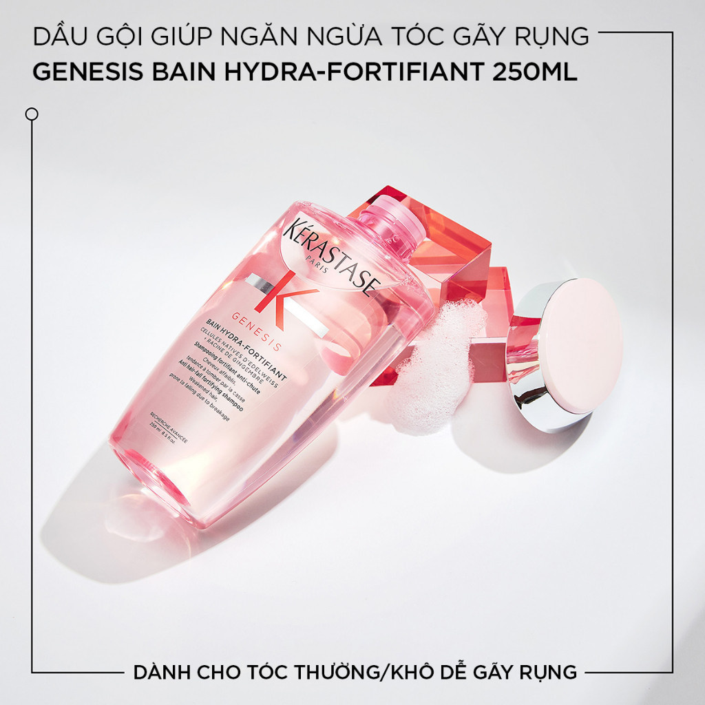 Bộ dầu gội & mặt nạ ngừa gãy rụng dành cho tóc khô Kérastase Genesis (Bain  Nutri-Fortifiant 250ml & Masque 200ml)