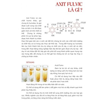 Fulvic nhập Mỹ 100% tăng trọng trái - chai 20ml cho 20-25 lít