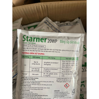 VTNN Starner 20WP gói 100gr- thuốc trị bệnh cháy lá, thối nhũn và diệt khuẩn