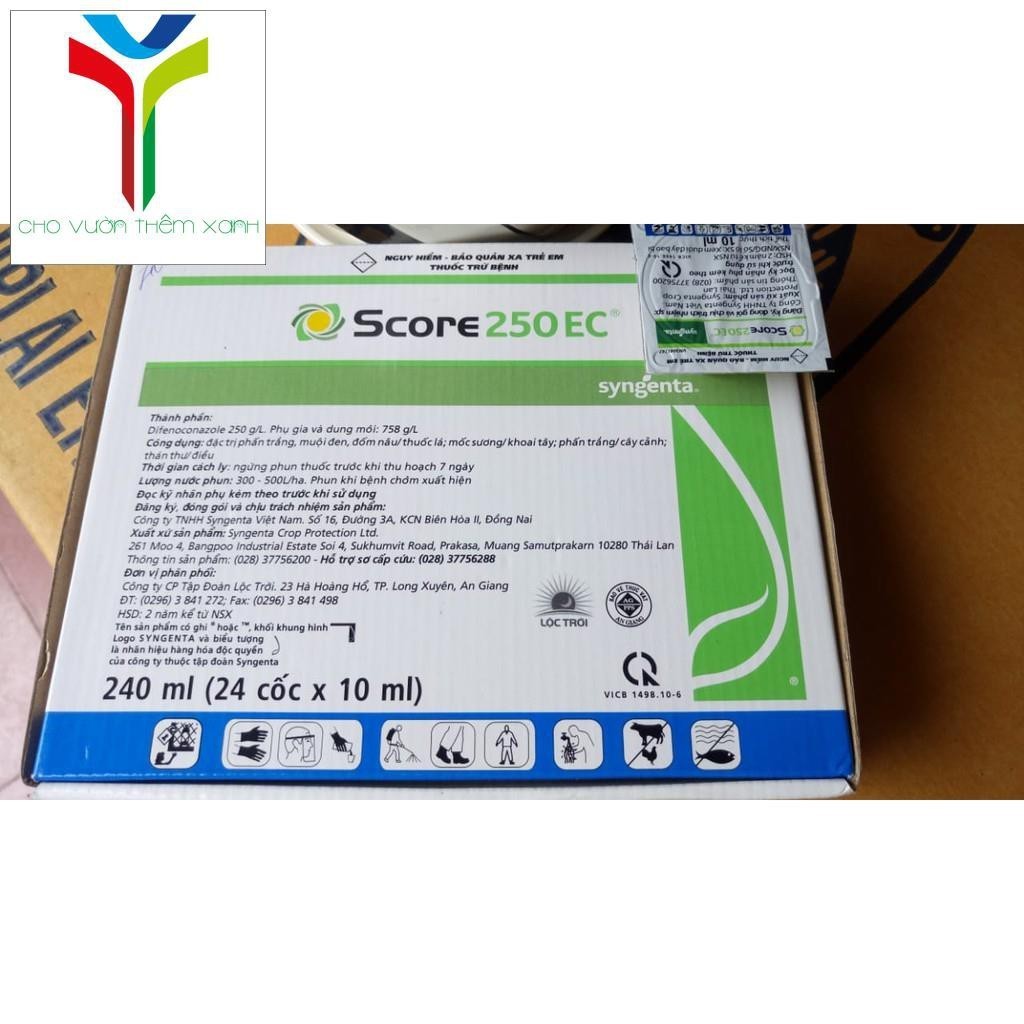 VTNN Score 250EC- Thuốc đặc trị nấm, phấn trắng, mốc sương cho cây ...