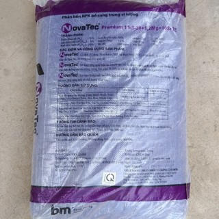 Phân Bón NPK 15-3-20+TE  hạt tím (1kg)
