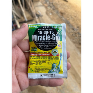 Miracle-Gro 15/30/15 Tân Quy 10gr Giúp phân hóa mầm hoa, thực ra là hoa hẹn đồng loạt. SIÊU RẺ