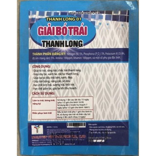 Giải bó trái Thanh long 25gr - hiệu quả trong 7 ngày