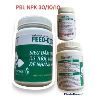 Bung đọt, bắn tược, xanh lá, 100gr cho 20 lít nước.