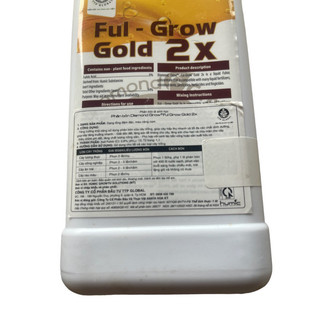 Phân bón hữu cơ nhập khẩu từ Mỹ Ful Grow Gold 2X chai 1 lít được sử dụng cho tất cả các loại cây trồng.