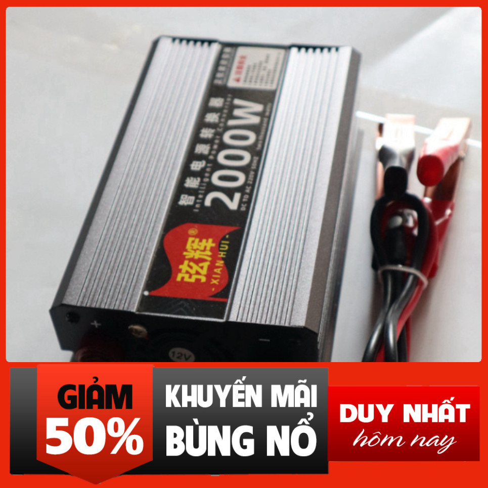 Bộ Đổi Điện 12V Lên 220v , Inverter 2000W Sin Chuẩn Siêu Bền Bảo Hành 2 ...