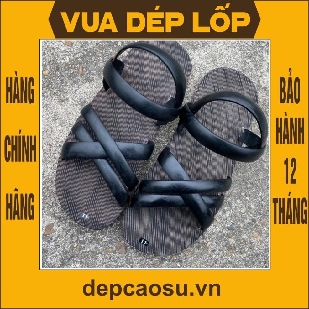Dép 5 quai Giải Phóng máy bay vải mài thủ công, thương hiệu Vua Dép Lốp Phạm Quang Xuân, chính hãng