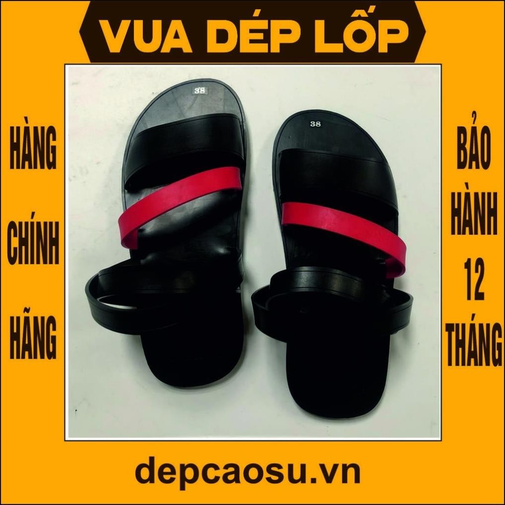 Dép cao su 4 quai chéo thương hiệu Vua Dép Lốp Phạm Quang Xuân, chính hãng, có bảo hành, ảnh thật