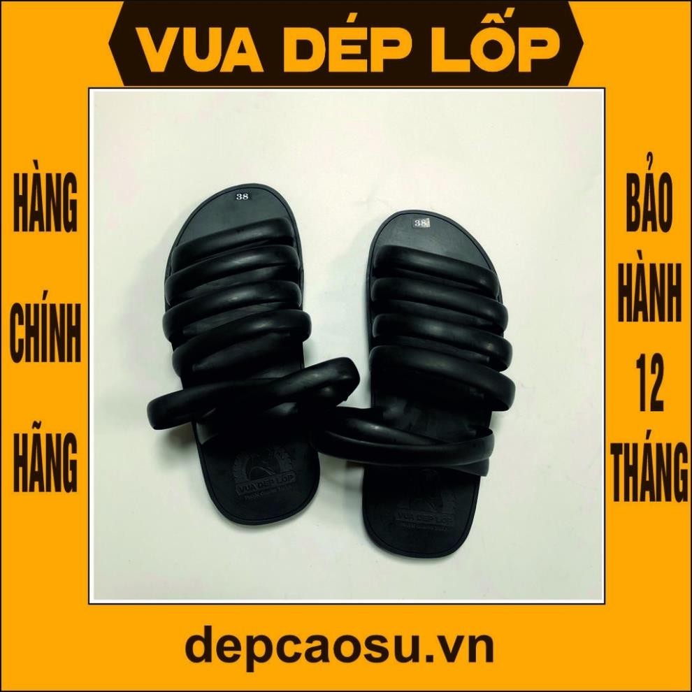 Dép cao su 6 quai ngang sâu Vua Dép Lốp Phạm Quang Xuân, chính hãng, có bảo hành, ảnh thật, có sẵn
