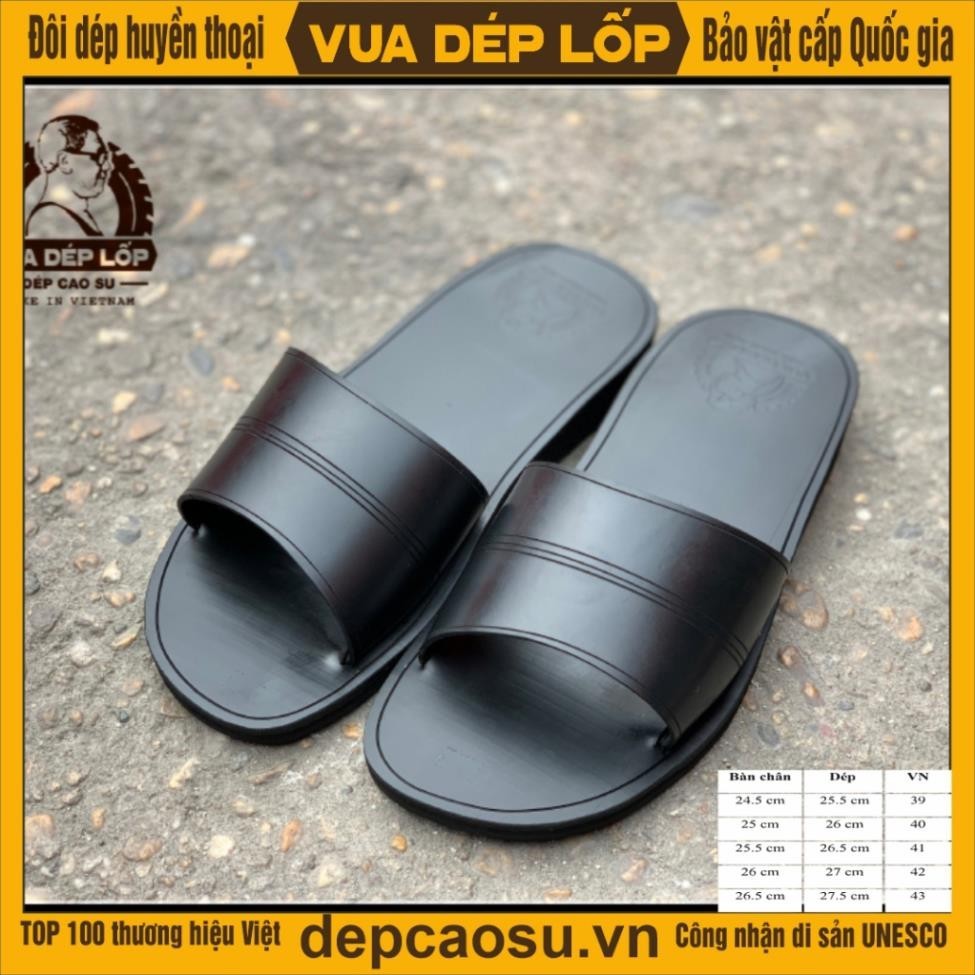Dép cao su 1 quai ngang thương hiệu Vua Dép Lốp Phạm Quang Xuân, chính hãng, bảo hành, ảnh thật, sẵn