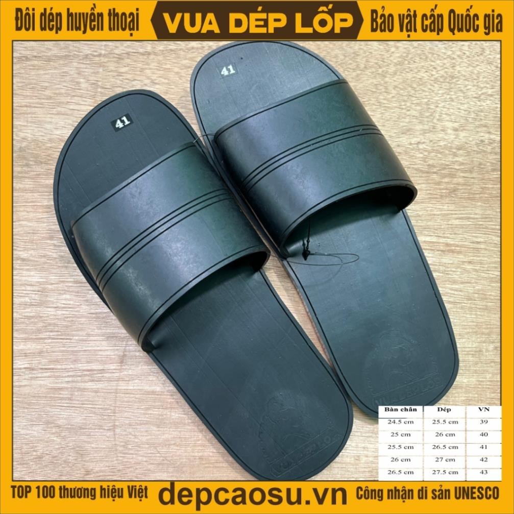 Dép cao su 1 quai ngang thương hiệu Vua Dép Lốp Phạm Quang Xuân, chính hãng, bảo hành, ảnh thật, sẵn