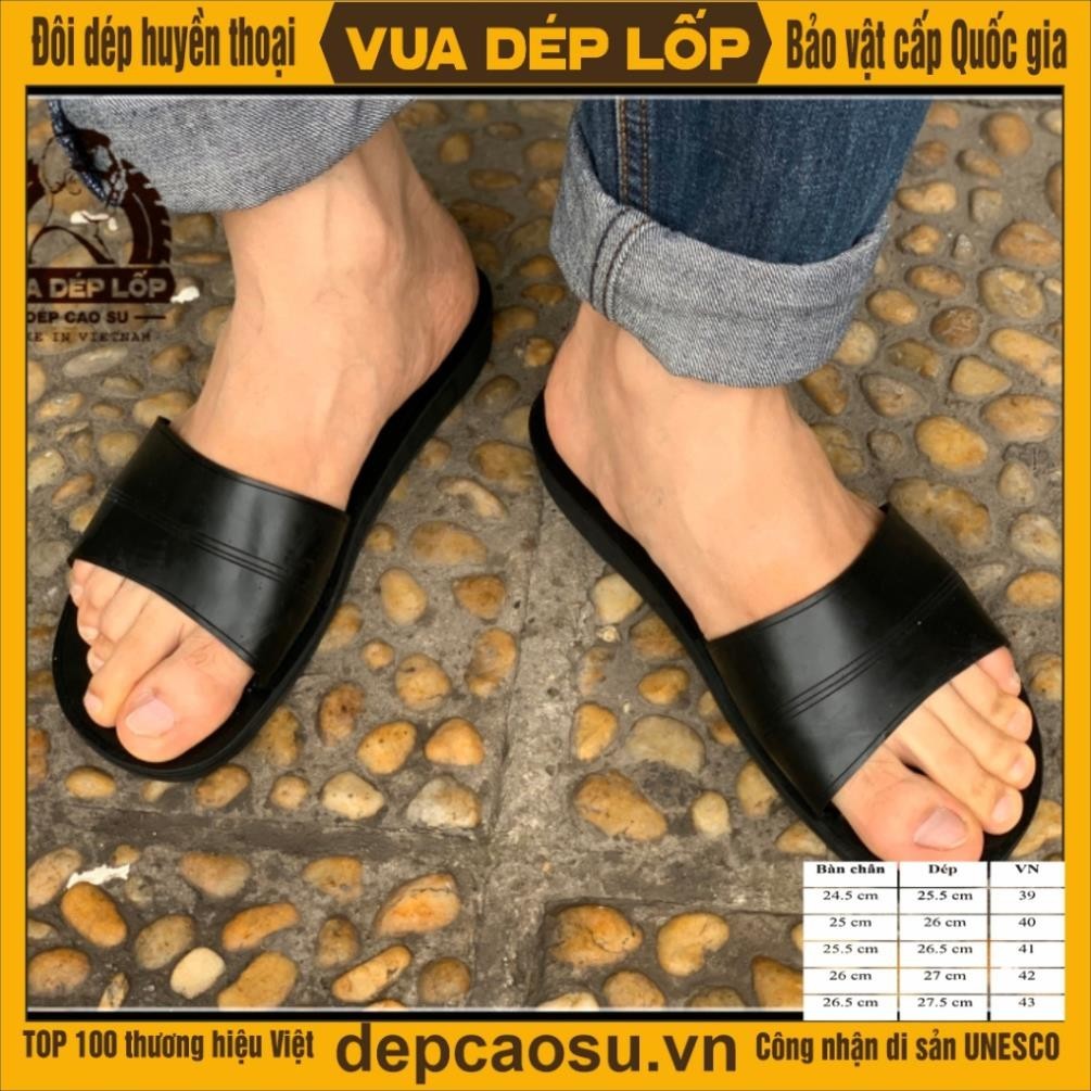 Dép cao su 1 quai ngang thương hiệu Vua Dép Lốp Phạm Quang Xuân, chính hãng, bảo hành, ảnh thật, sẵn