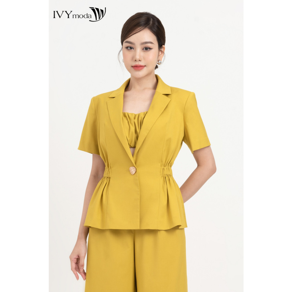 Ảnh Áo Vest kiểu French (kèm áo croptop) nữ IVY moda MS 61M8355 4