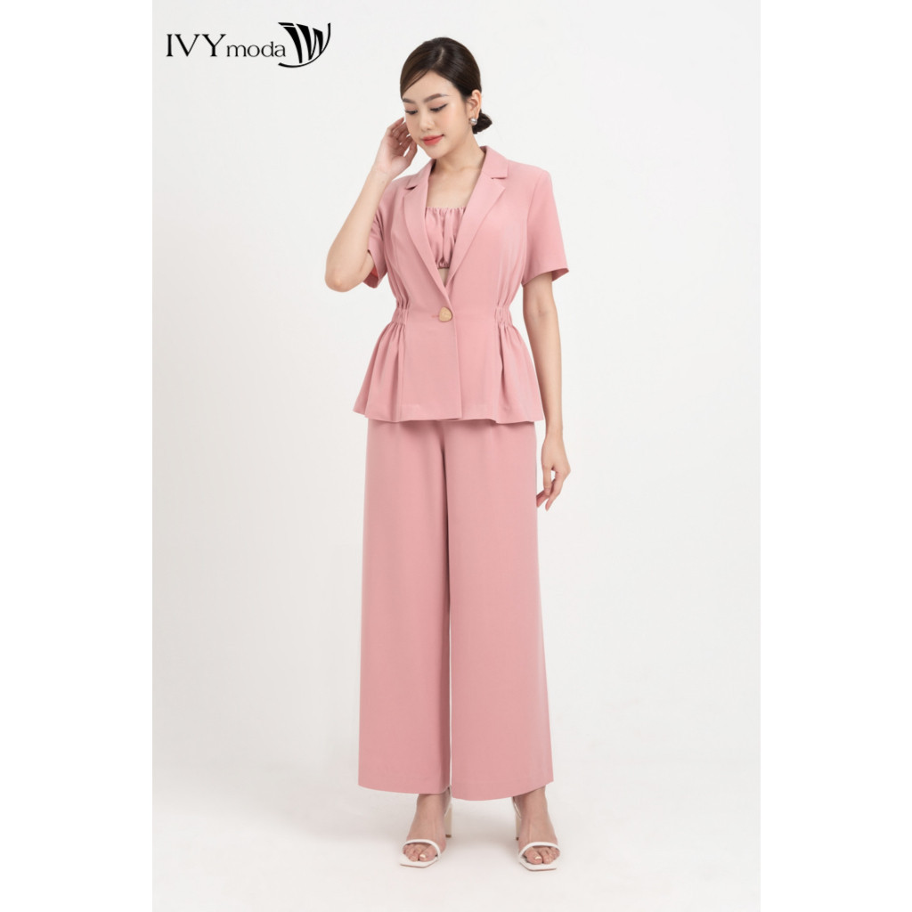 Ảnh Áo Vest kiểu French (kèm áo croptop) nữ IVY moda MS 61M8355 2
