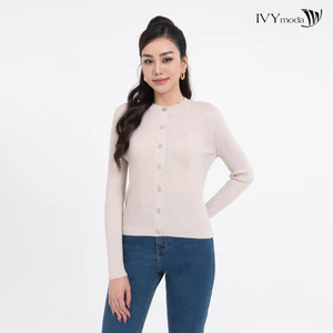 Áo khoác len lông cừu mỏng IVY moda MS 77M7809
