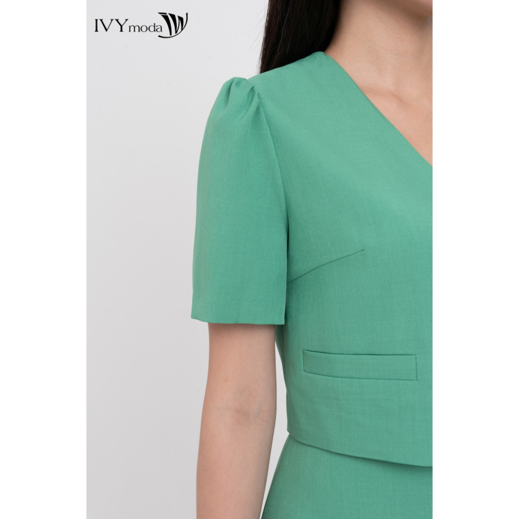 Ảnh Áo blazer Tuysi cổ V nữ IVY moda MS 61M8395 2