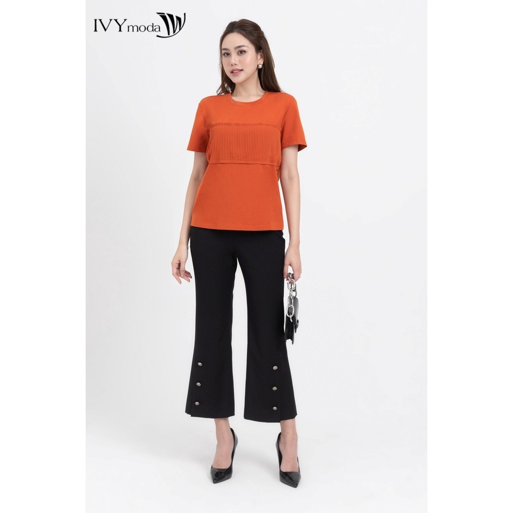 Ảnh Áo thun nữ xếp ly ngực IVY moda MS 57B9458 1