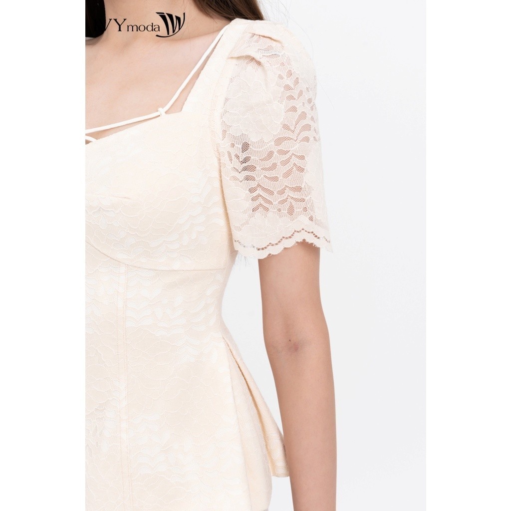 Ảnh Áo peplum phối ren nữ IVY moda MS 16M8305 3