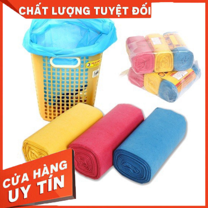 Túi đựng rác 3 Cuộn/ 1Kg sinh học tự phân hủy cỡ nhỏ, trung, đại loại ...