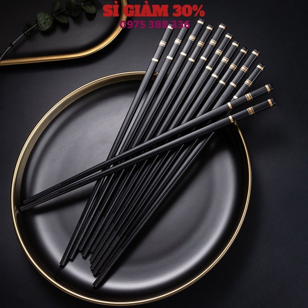 Đũa nhựa hộp 10 đôi KIỂU NHẬT đầu nhỏ gọn, có chống trượt kích thước 24cm.  Đũa kháng khuẩn chống trượt chịu nhiệt cao