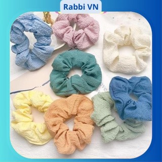 Combo 5 Dây buộc tóc đàn hồi thiết kế đơn giản nhiều màu sắc dễ thương RABBI