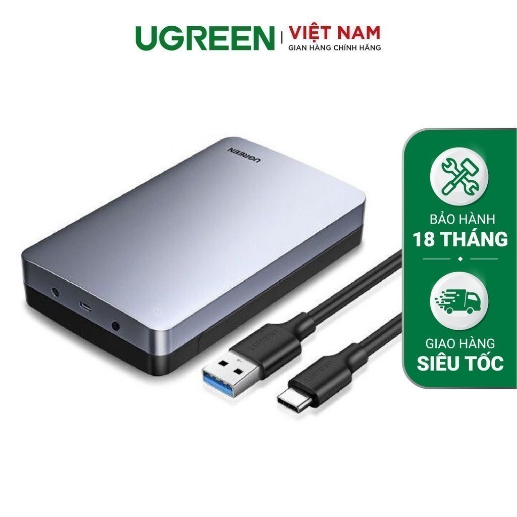 Hộp đựng ổ Cứng Ugreen Cm301 2 5 3 5 Inch 6gb Cổng Type C Gắn Pc Cổng Usb 3 1 Gen2 Shopee