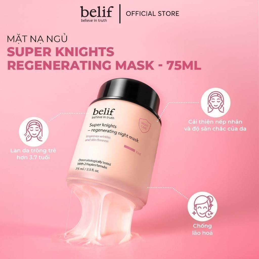 Ảnh [belif Official x KOL] Mặt nạ ngủ tái sinh và chống lão hóa belif Regenerating Mask 75ml 4