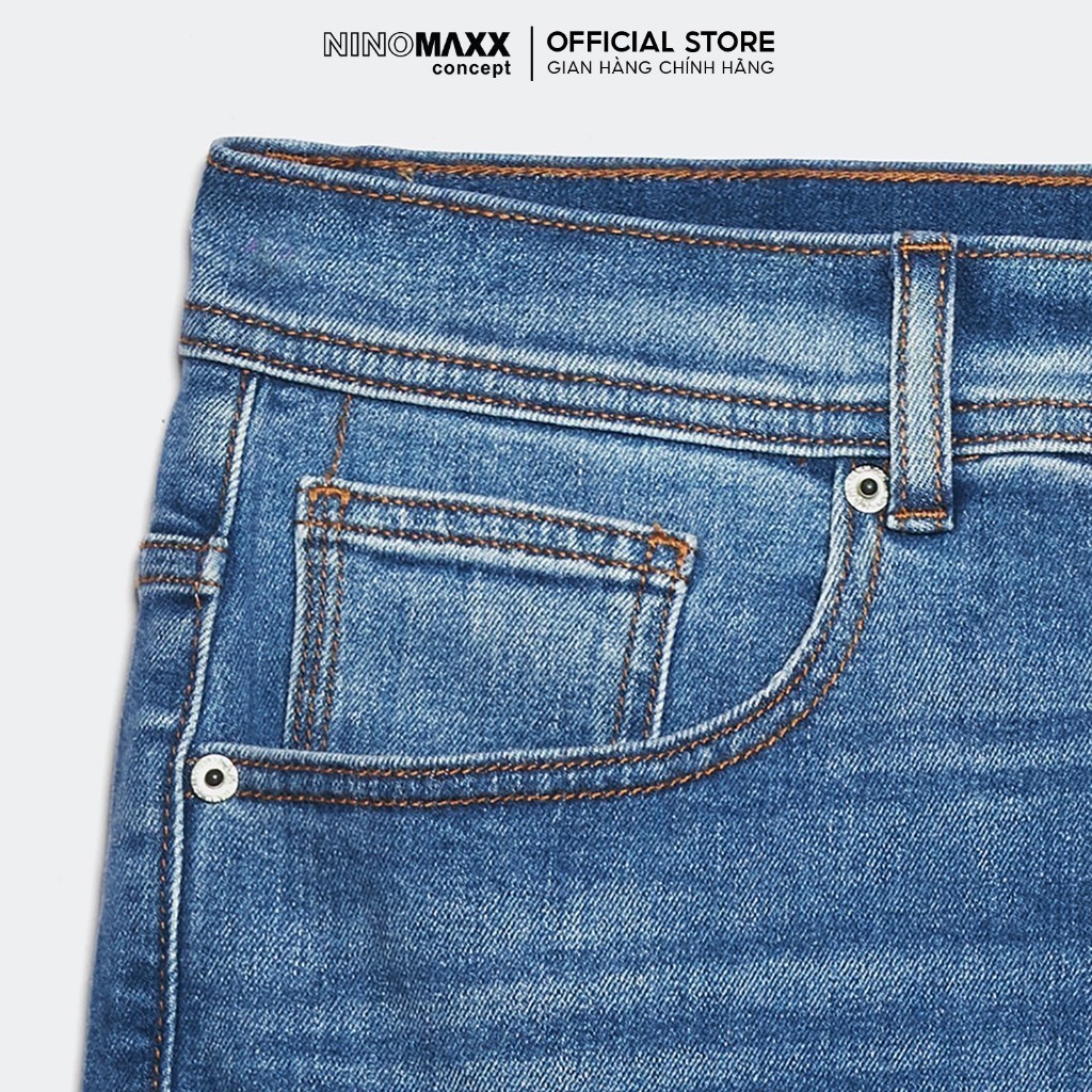 N&M Quần jean Repreve Nam phom Straight co giãn thấm hút tốt trơn 2206054