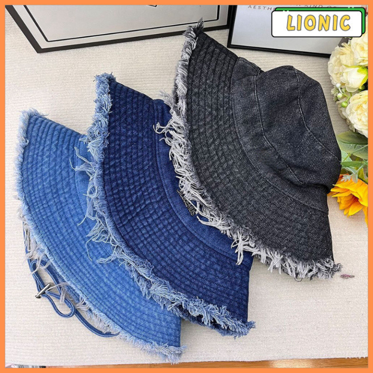 Mũ nón Bucket jean tua rua cao cấp, mũ đôi nam nữ, chất liệu bò cá tính ...
