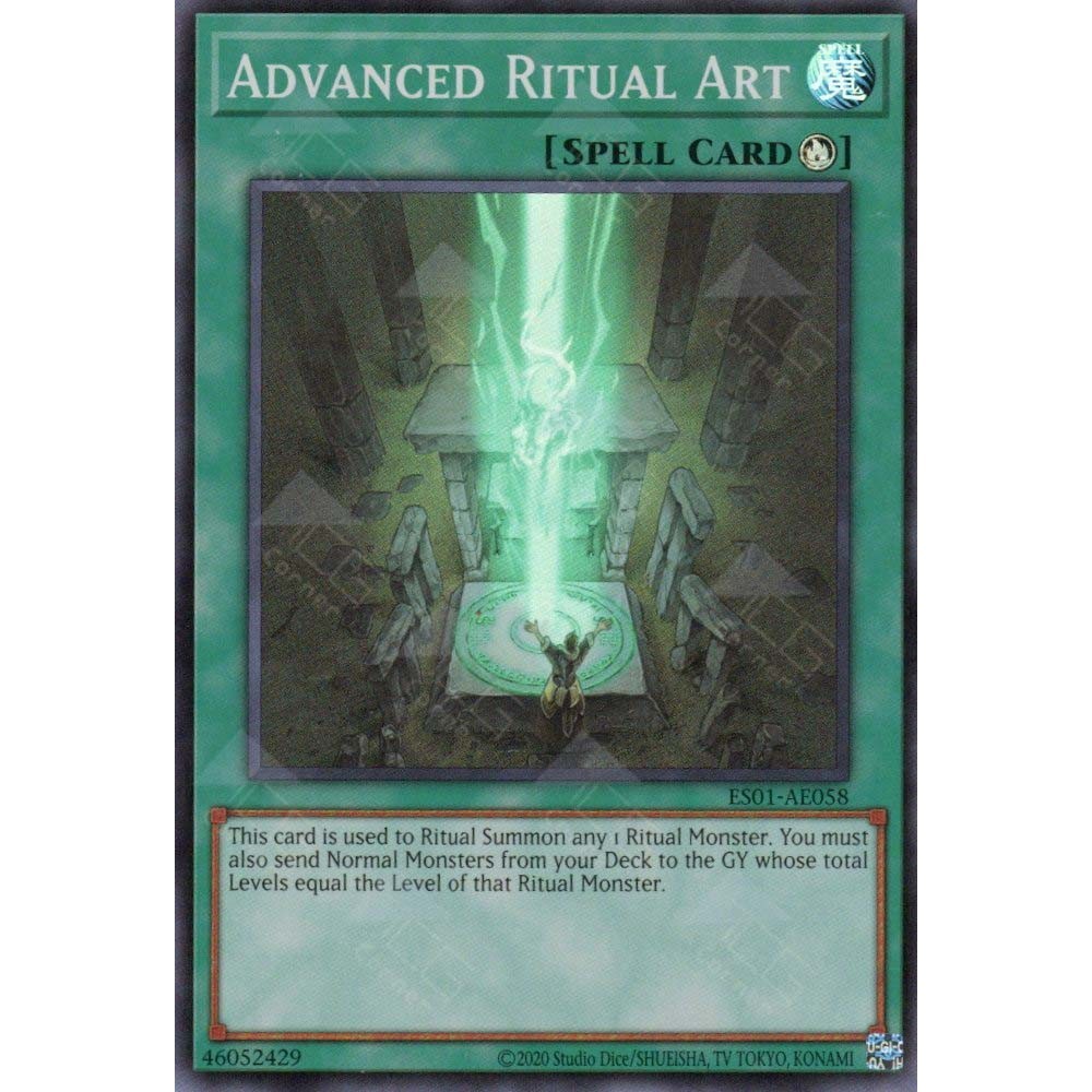 [ Bài Yugioh Chính Hãng ] ES01-AE058 Advanced Ritual Art - Super Rare ...