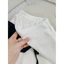 Set áo linen xanh than cổ V tay thun bo eo + chân váy lụa trắng xoè dài