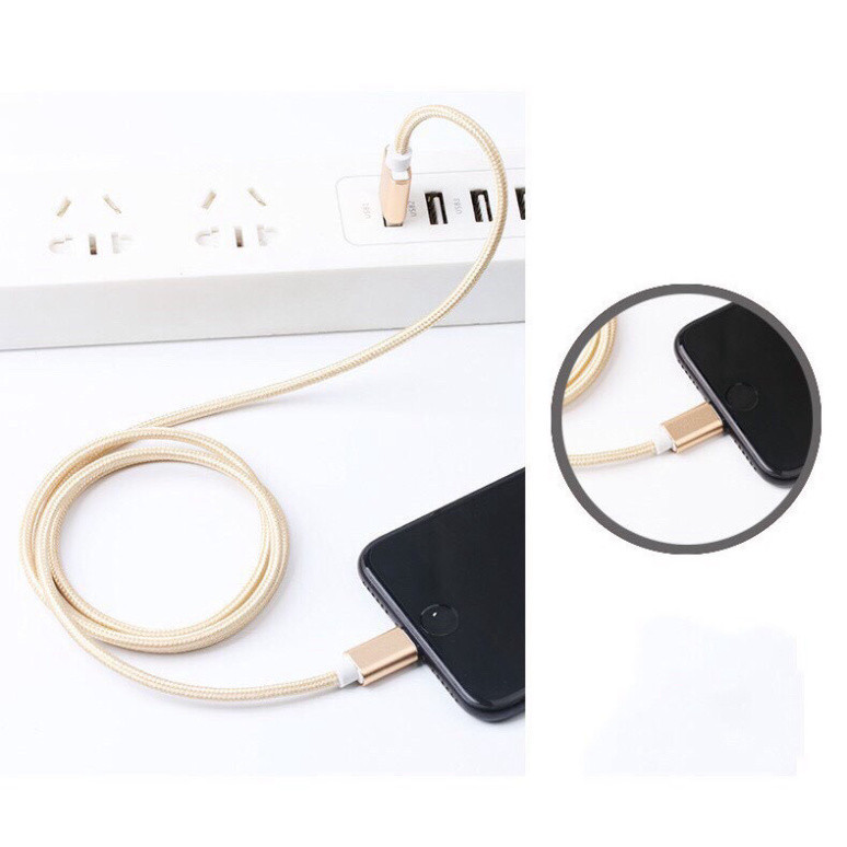 Cáp sạc dây dù dài 1M 2M 2.5M Sạc Type C Micro USB dành cho /Máy tính bảng/Samsung/Android