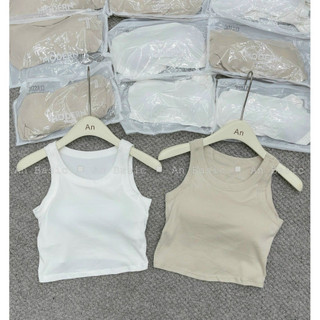 Áo Bra Nữ - Áo Ba Lỗ Nữ Chất Cotton Mềm Mịn Kèm Mút Đệm Ngực Dáng Croptop Trẻ Trung