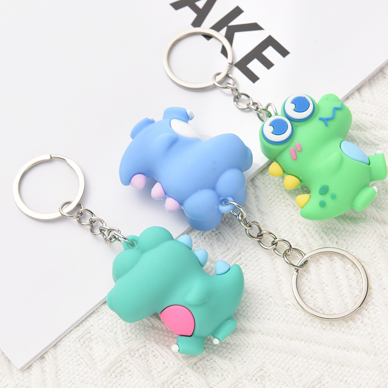 3 Móc Khóa Khủng Long Mập Dễ Thương 5Cm