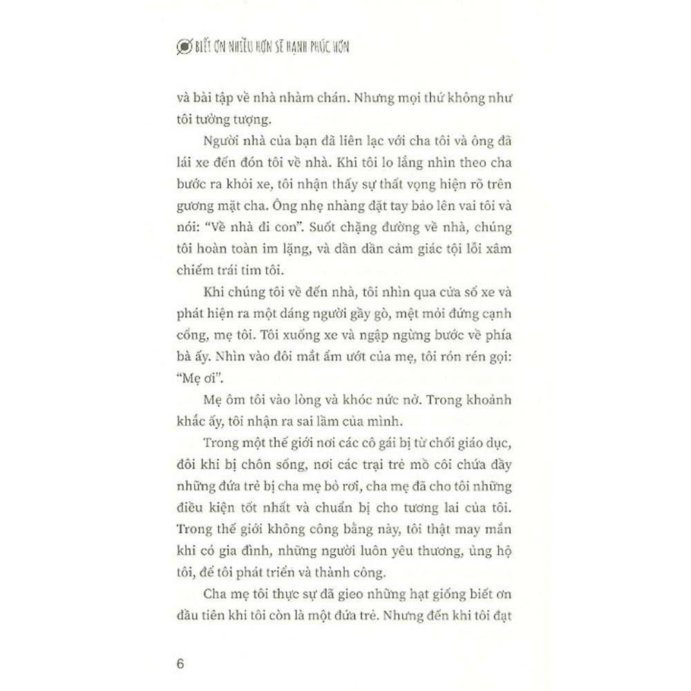 Sách - Biết Ơn Nhiều Hơn Sẽ Hạnh Phúc Hơn (Tuệ Tâm) - Sbooks