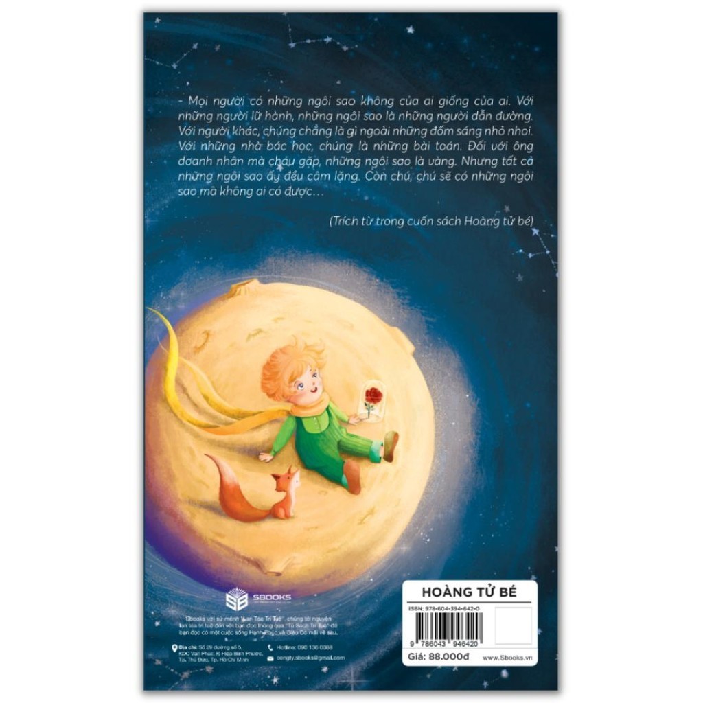 Sách - Hoàng Tử Bé (Antoine de Saint-Exupéry) - Sbooks Store