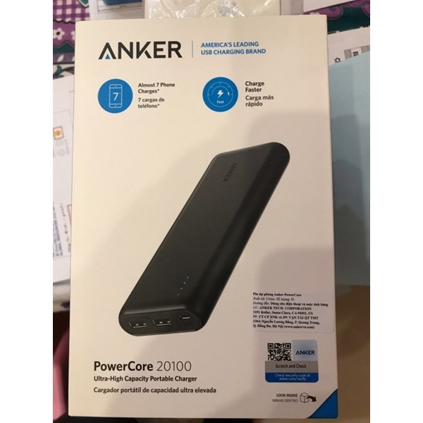 Pin dự phòng Anker PowerCore 20100 - A1271 | Shopee Việt Nam