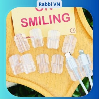 [Combo 10c] Phụ kiện bảo vệ 2 đầu cáp sạc cho iphone đơn giản tinh tế  RABBI