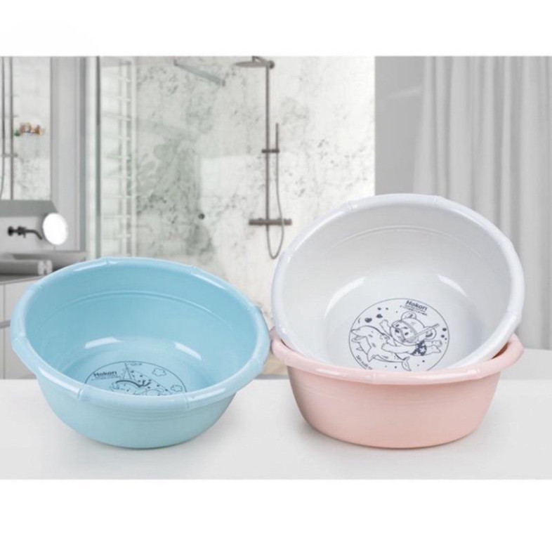 Hình ảnh thực tế Chậu đốt trúc đk 26cm Hokori nhựa Việt Nhật rửa rau củ, hoa quả tiện lợi, Chậu rửa mặt đa năng. chính hãng trên Shopee