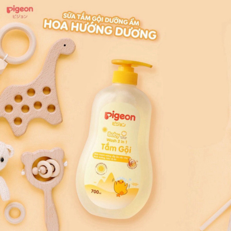 Sữa Tắm Gội Trẻ Em Toàn Thân Pigeon Cho Bé 2in1 700ml An Toàn Thơm Dịu Nhẹ