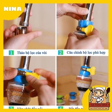 Đầu Lọc Nước Tại Vòi Tiện Lợi - Lọc nước tại vòi, 6 tầng lọc nâng cấp 2022 chất lượng