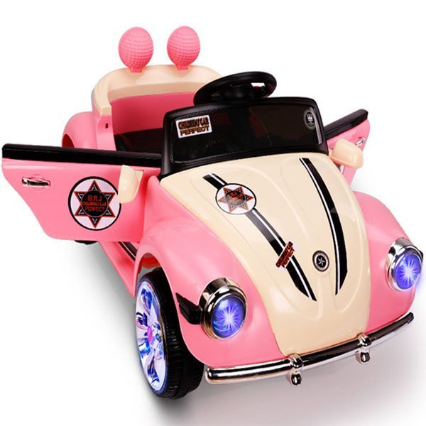 Xe ô tô điện, xe điện Hello Kitty cho bé gái màu hồng siêu xinh (full ...