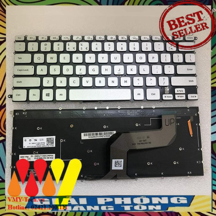 Bàn phím laptop Dell 7437 Inspiron. 14-7437 14-7000 LED CAO CẤP NEW 100 ...
