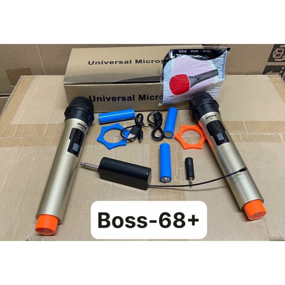 Micro Không dây đa năng cao cấp Boss 68/ 68+ chính hãng, chuyên dùng ...